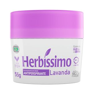 Desodorante em Creme Antiperspirante Herbíssimo Lavanda 55g