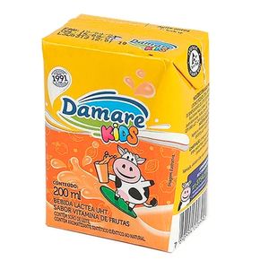 Bebida Láctea Damare Kids UHT Vitamina de Frutas 200ml