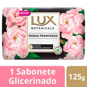 Sabonete Barra Glicerinado Lux Botanicals Rosas Francesas Envoltório125g