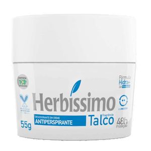 Desodorante em Creme Antiperspirante Herbíssimo Talco 55g