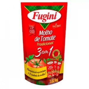 Molho de Tomate Fugini Sachê 1.02Kg