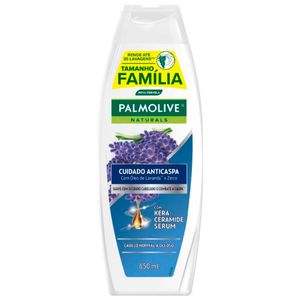 Shampoo Palmolive Naturals Cuidado Anticaspa c/ Kera-Ceramide Serum,Óleo de Lavanda e Zinco 650ml Tamanho Família