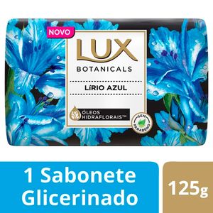 Sabonete Barra Glicerinado Lux Botanicals Lírio Azul Envoltório 125g