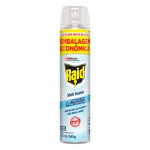 Inseticida Aerossol Raid Multi-Insetos Frasco 420ml Embalagem Econômica