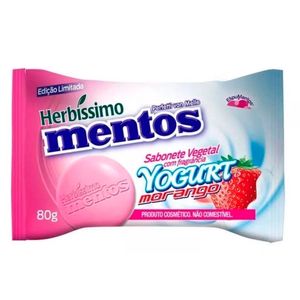 Sabonete em Barra Herbíssimo Vegetal Mentos Yogurt Morango Flow Pack 80g