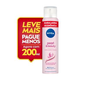 Desodorante Nivea Aerossol Pearl & Beauty Extrato de Pérolas & Óleo de Abacate 200ml Embalagem Econômica