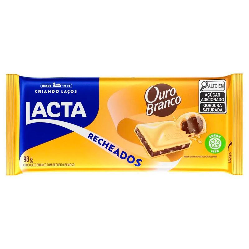 Chocolate Laka Branco 34g C/20 unidades - Lacta