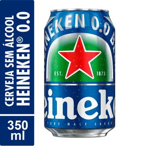 Cerveja Heineken Lager Premium Puro Malte Zero Álcool Lata 350ml