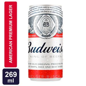 Cerveja Budweiser American Lager Lata 269ml