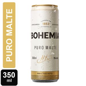 Cerveja Bohemia Puro Malte Sleek Lata 350ml