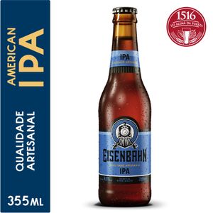 Cerveja Eisenbahn American IPA Puro Malte Long Neck 355ml