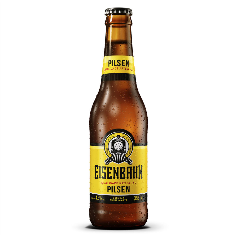 Cerveja Eisenbahn Pilsen Long Neck 355ml, Convencional