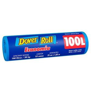 Saco p/ Lixo Dover Roll Economia Rolo 100l