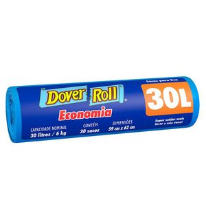 Saco p/ Lixo Dover Roll 30l c/ 30 Unid Economia