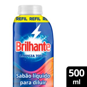 Lava Roupas Brilhante Concentrado 500ml Refil Econômico