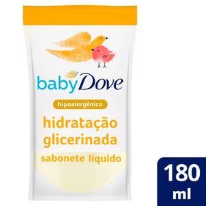 Sabonete Líquido Dove Baby Hidratação Glicerinada da Cabeça aos Pés Sachê 180ml