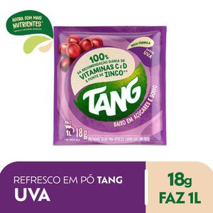 Refresco em Pó Tang Uva Pacote 18g