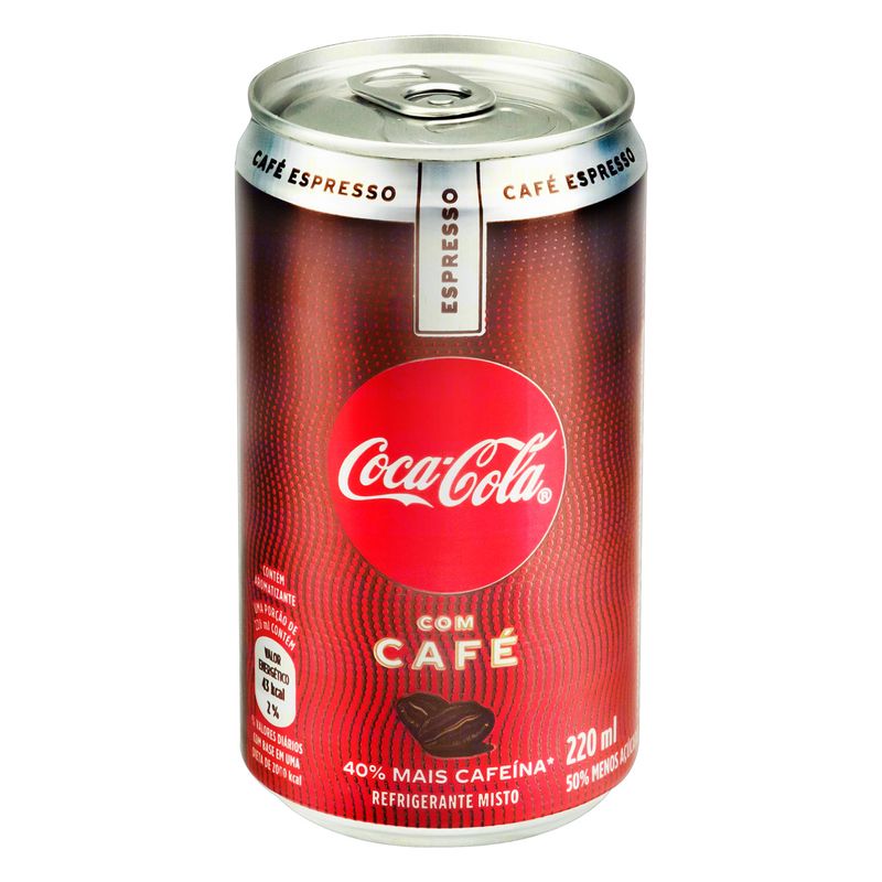 Refrigerante Coca-Cola Café Espresso Lata 220ml, Convencional