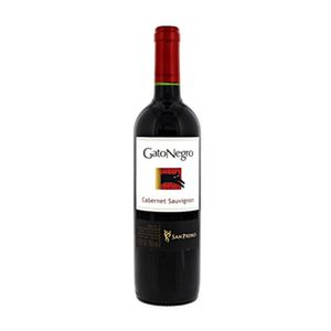 Vinho Chileno Gato Negro Cabernet Sauvignon Tinto Meio Seco 750ml