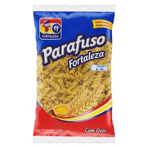 Macarrão de Sêmola Fortaleza c/ Ovos Parafuso Pacote 500g