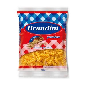 Macarrão de Sêmola Parafuso Brandini c/ Ovos Pacote 500g