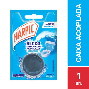 Desodorizador Sanitário Harpic Bloco p/ Caixa Acoplada Acqua Marine 50g