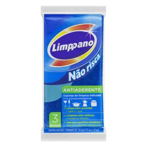 Esponja Limppano Antiaderente c/ 3 Unid