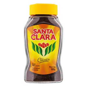 Café Solúvel Santa Clara Vidro 100g