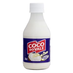 Leite de Coco do Vale Reduzido Teor Calórico Vidro 200ml