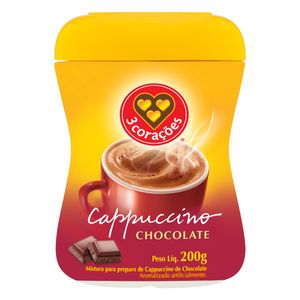 Cappuccino 3 Corações Chocolate 200g