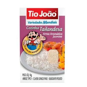 Arroz Tio João Cozinha Tailandesa Aromático Jasmine 1Kg