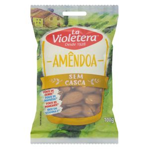 Amêndoa La Violetera Natural s/ Caroço 100g