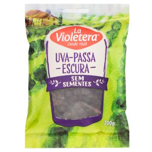 Uva Passa La Violetera Escura s/ Sementes Sachê 200g