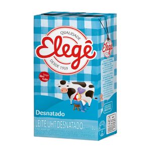 Leite Líquido Elegê Desnatado Tetra Pak 1l