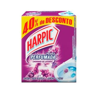 Desodorizador Sanitário Harpic Pedra Perfumada Lavanda e Bem Estar 25g