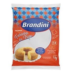 Farinha de Trigo Brandini c/ Fermento 1Kg