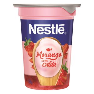 Iogurte Nestlé Parcialmente Desnatado Morango Calda de Morango Copo 150g