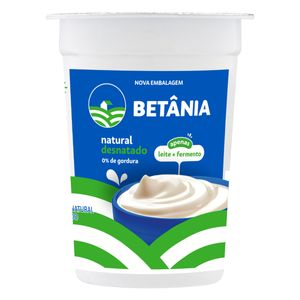 Iogurte Betânia Natural Desnatado 170g