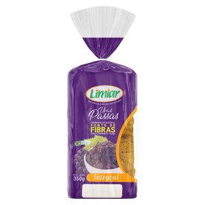 Pão de Forma Limiar Fibra Passas 350g