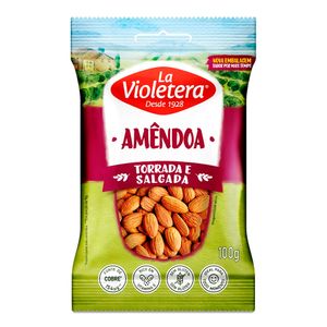 Amêndoa Torrada La Violetera Salgada 100g