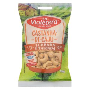 Castanha de Caju La Violetera Torrada Salgada 100g