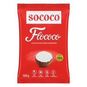 Coco Ralado Desidratado Sococo Flococo 100g