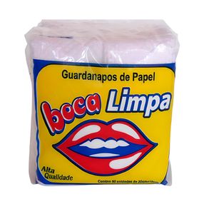 Guardanapo de Papel Boca Limpa 19,5cm x 18cm c/38 Unid