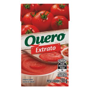 Extrato de Tomate Quero Tetra Pak 130g