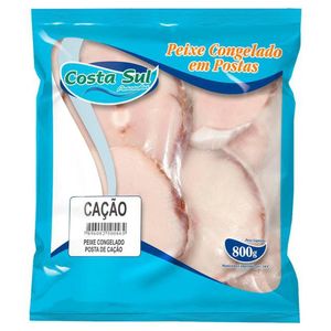 Peixe Cação Costa Sul em Posta Congelado 800g