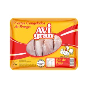 Filé de Peito de Frango Avigran Congelado 1Kg