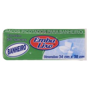 Saco p/ Lixo Embalixo Banheiro 50 Unid