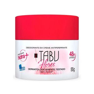 Desodorante Tabu em Creme Flores 55g