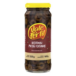 Azeitona Preta Vale Fértil Fatiada 160g