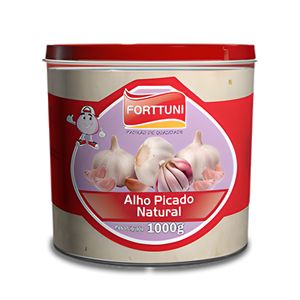 Alho Forttuni Picado Natural 1Kg